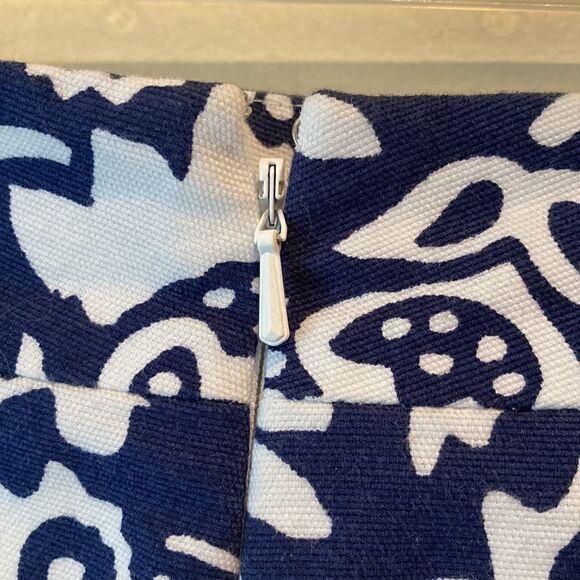 Ann Taylor blue and white skirt with lace women’s size 8 petite - Picture 5 of 7